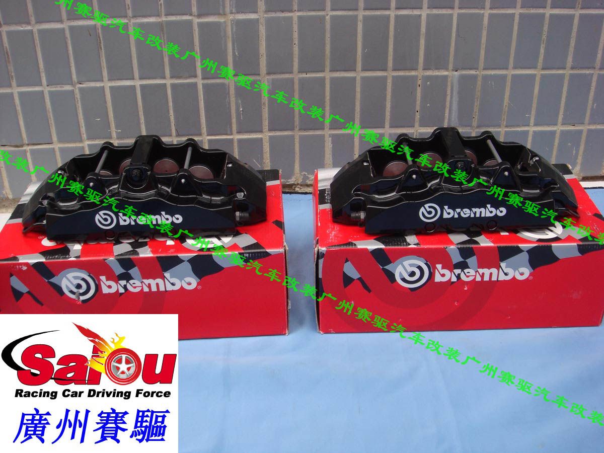 奔馳GL350/GL450改裝BREMBO大8活塞卡鉗剎車套裝 GL350、450專用brembo競技版剎車鮑魚