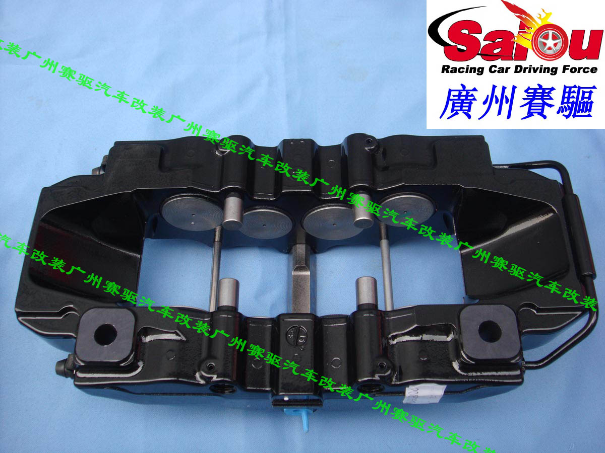 意大利BREMBO 黑色競(jìng)技版八活塞剎車(chē)卡鉗 BREMBO 8活塞剎車(chē)鮑魚(yú) 大大縮短剎車(chē)距離