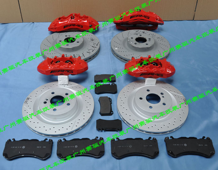奔馳c級升級AMG剎車 奔馳E級改裝AMG剎車套件 W204 amg剎車 W212專用AMG卡鉗 德國正品AMG鮑魚
