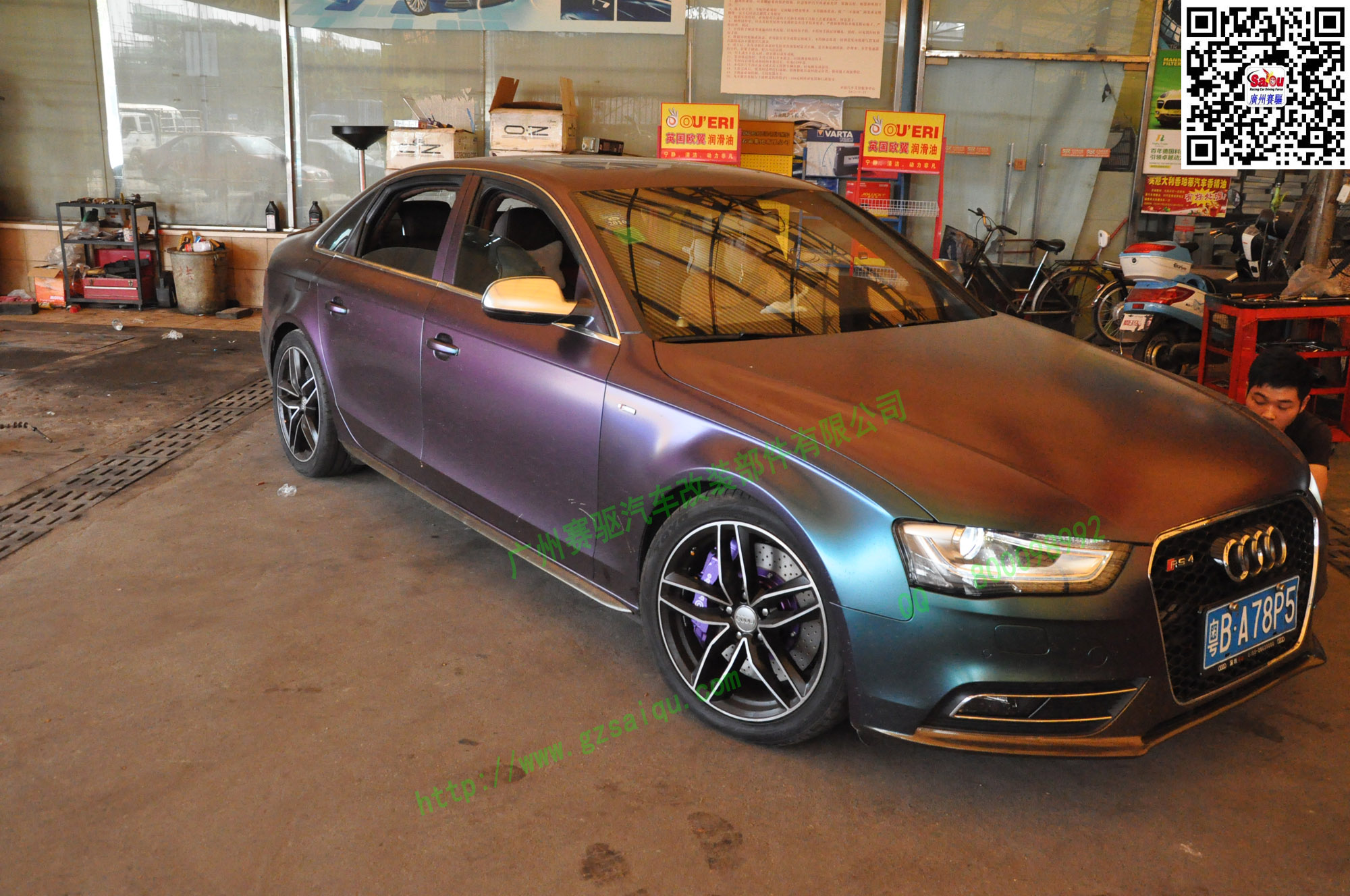 奧迪A4L改裝brembo卡宴剎車