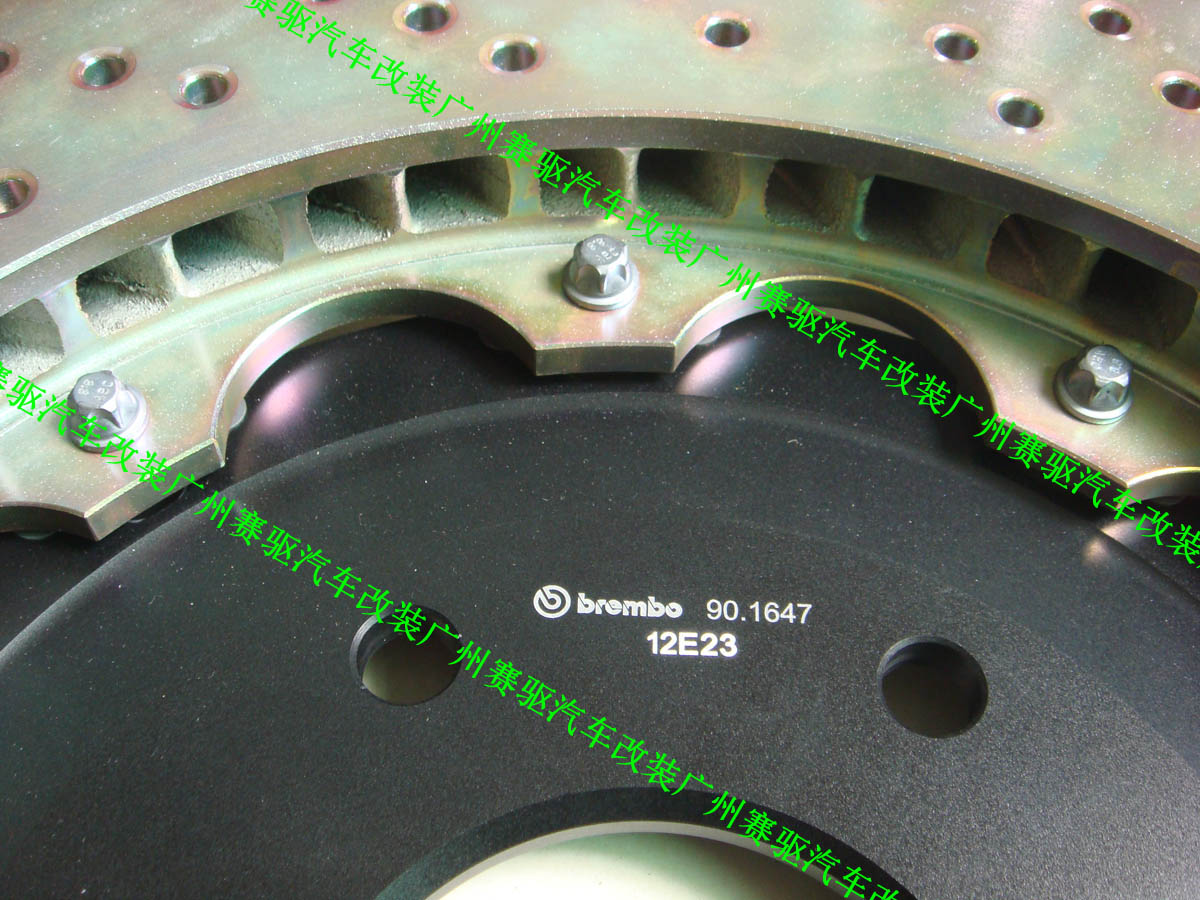 意大利原裝brembo380*34MM剎車(chē)盤(pán) 8活塞卡鉗專用剎車(chē)盤(pán) GT6鮑魚(yú)剎車(chē)碟
