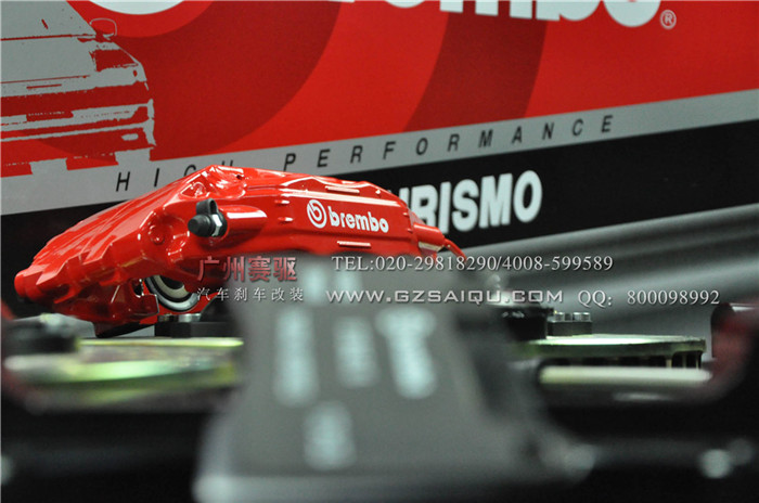 斯巴魯森林人 傲虎改裝意大利BREMBO F50剎車(chē)套件 原裝位安裝