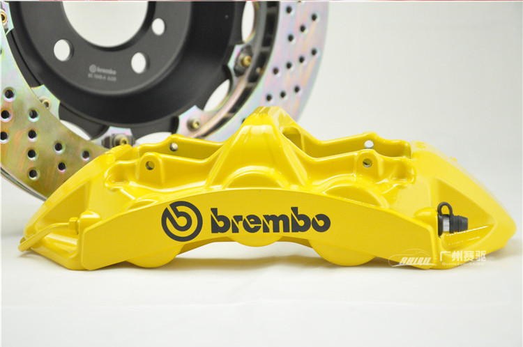 寶馬新5系F10 F18改裝BREMBO GT版剎車套裝 寶馬改裝BREMBO六活塞卡鉗競技版剎車套裝